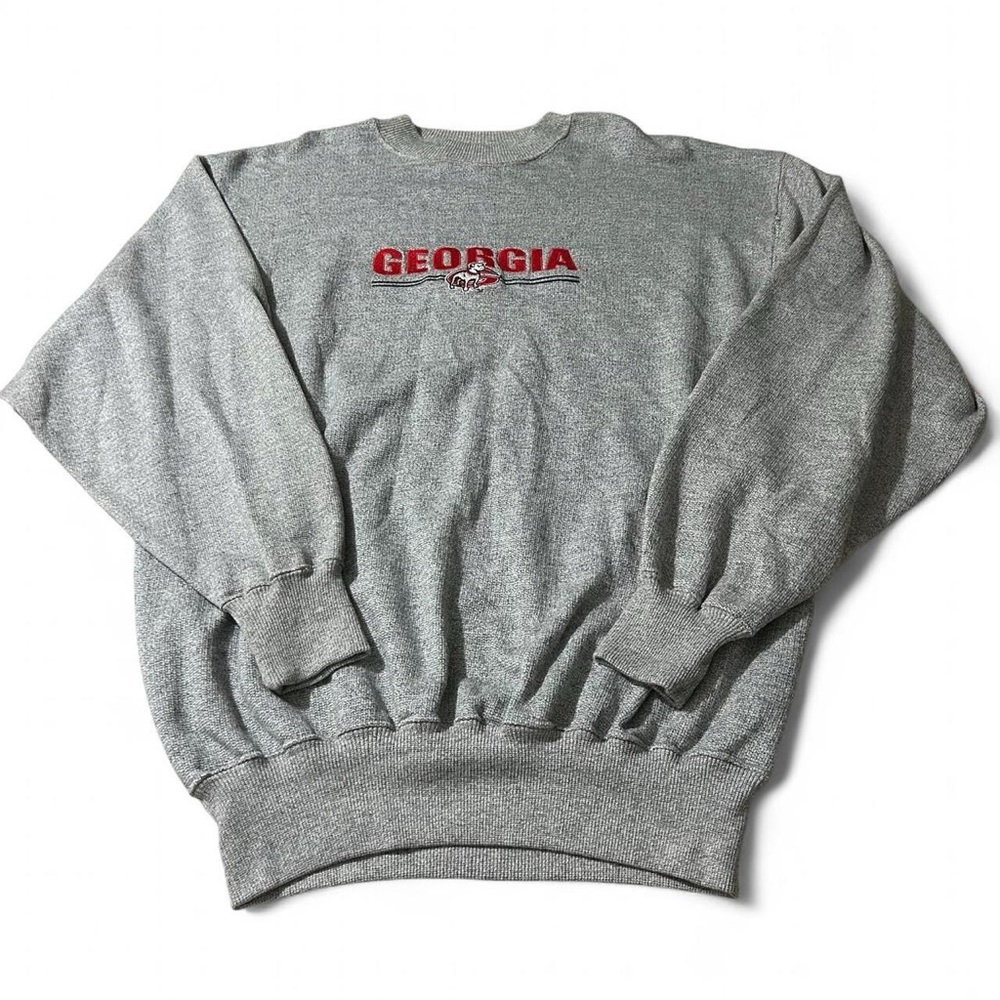 Vintage 90s Majestic Georgia Bulldogs College Sweatshirt Size Large